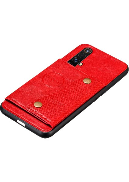 Realme X50 5g Cüzdan Kılıf Için Cüzdan Kılıf Kart Tutucu Darbeye Kickstand (Yurt Dışından)