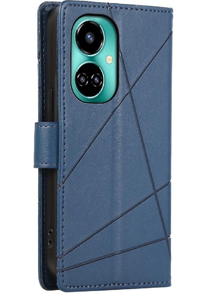 Tecno Camon 19 Şok Emici Kickstand Darbeye Üç Için Flip Case (Yurt Dışından)