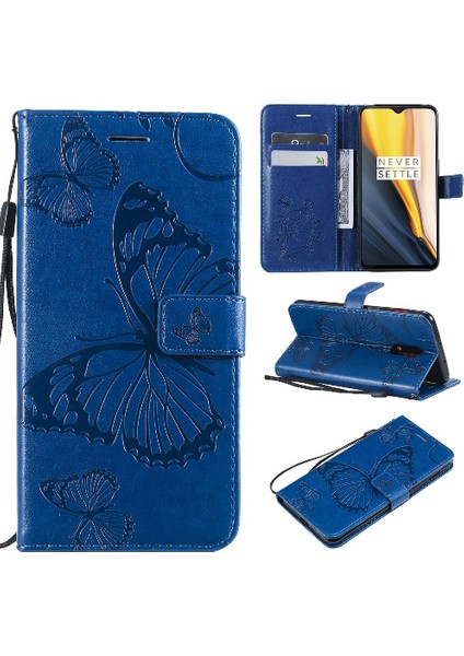 Oneplus 6t Için Flip Case Pu Deri Darbeye Kapak ile Kickstand Çevirin (Yurt Dışından)