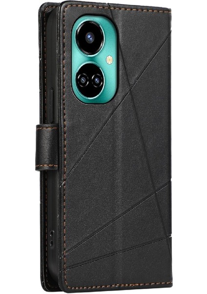 Tecno Camon 19 Şok Emici Kickstand Darbeye Üç Için Flip Case (Yurt Dışından)