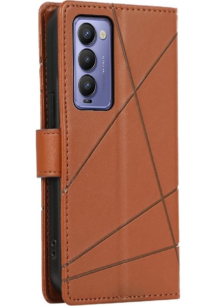 Tecno Camon 18 Üç Kart Yuvaları Için Flip Case Kickstand Şok Emici (Yurt Dışından) indirimleri