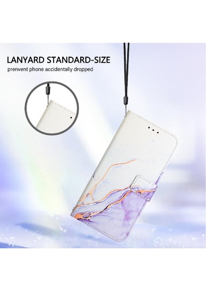 Xiaomi Redmi 6/6A Cüzdan Kickstand Mermer Desen Pu Deri (Yurt Dışından)