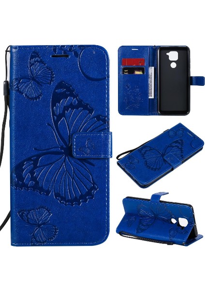 Xiaomi Redmi Not 9 Için Flip Case Kart ile 4g Darbeye Kapak Pu Deri (Yurt Dışından)