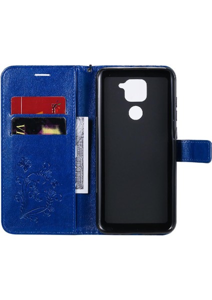Xiaomi Redmi Not 9 Için Flip Case Kart ile 4g Darbeye Kapak Pu Deri (Yurt Dışından)