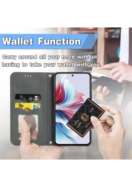 Oppo Flip 11F 5g Için Flip Case Darbeye Cüzdan Deri Kılıf Kapak Çevirin (Yurt Dışından) fırsatları