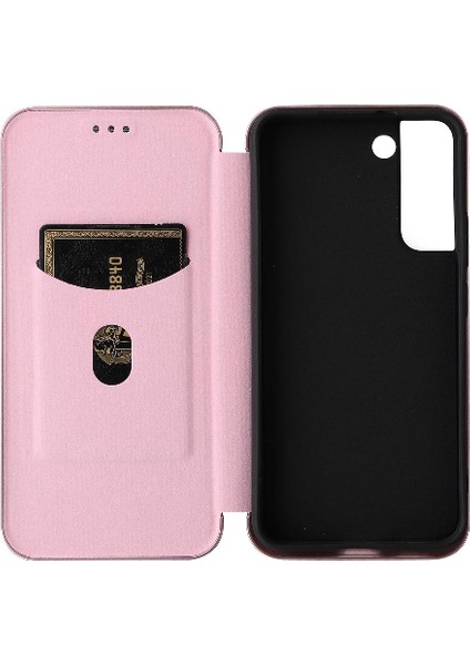 Kart Sahibinin ile Samsung Galaxy S22 Deri Folio Flip Case Için Kılıf (Yurt Dışından)