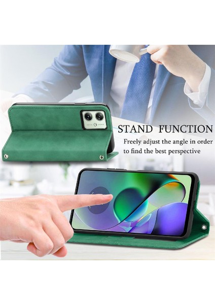 Motorola Moto G54 5g Cüzdan Deri Kılıf Basit Iş Için Flip Case (Yurt Dışından) modelleri