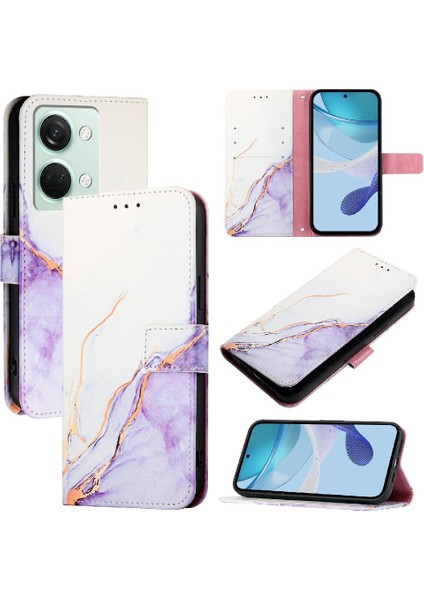 Oneplus Nord 3 Cüzdan Pu Deri Mermer Desen Kickstand Için Kılıf (Yurt Dışından) indirimleri