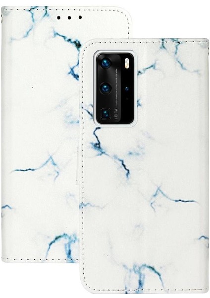 Huawei P40 Pro Kart Yuvaları Tutucu Için Flip Case Mermer Desen Manyetik Pu (Yurt Dışından) indirimleri