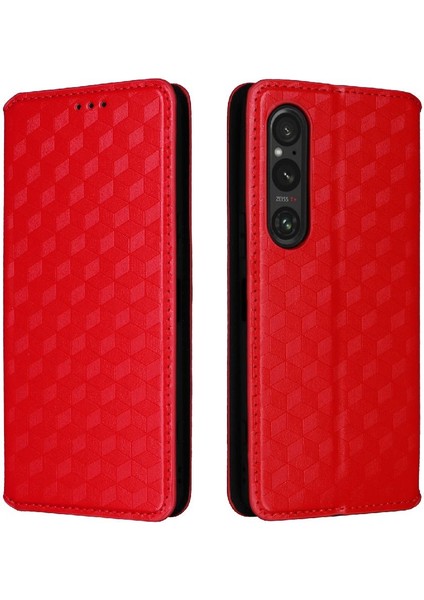 Sony Xperia 1 Vi Için Kılıf Cüzdan Kart Yuvaları Tutucu Pu Deri 3D (Yurt Dışından)
