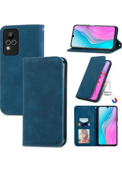 Infinix Not 11 Kordon Cüzdan Fermuar Deri Kılıf Için Kılıf Basit (Yurt Dışından)