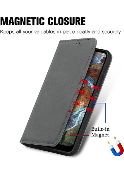 Nokia G300 Için Kılıf Darbeye Deri Kılıf Basit Iş Cüzdan Flip (Yurt Dışından) modelleri