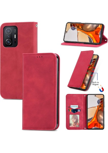 Xiaomi 11T/11T Pro Kılıf Cüzdan Kapak Kapak Darbeye (Yurt Dışından)