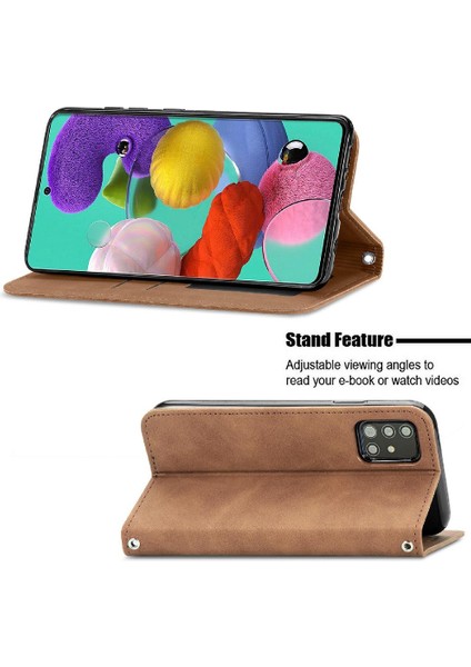 Samsung A51 4g Için Kılıf Cüzdan Kılıf Basit Iş Kapak Çevirin (Yurt Dışından) fırsatları