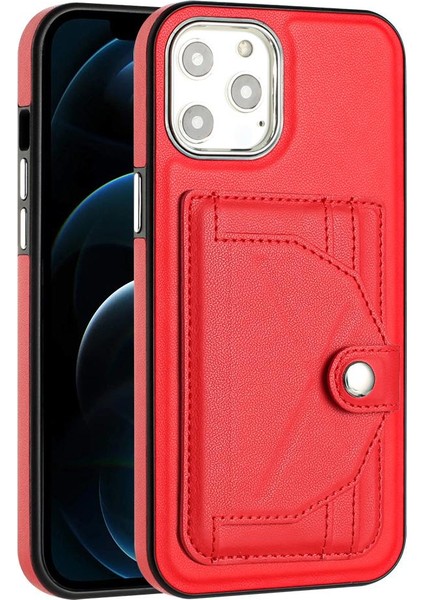 IPhone 13 Için Kılıf Pro Max Kickstand Koruyucu Kapak Kart Tutucu Prim (Yurt Dışından)