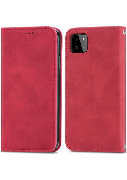Samsung A22 5g Için Basit Iş Deri Kılıf Cüzdan Kapak Çevirin (Yurt Dışından) indirimleri