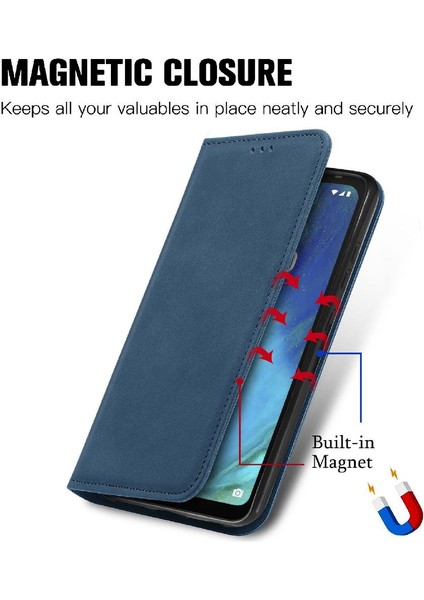 Tecno Pop 5 Basit Iş Kordon Deri Çanta Fermuar Cüzdan Için Kılıf (Yurt Dışından)