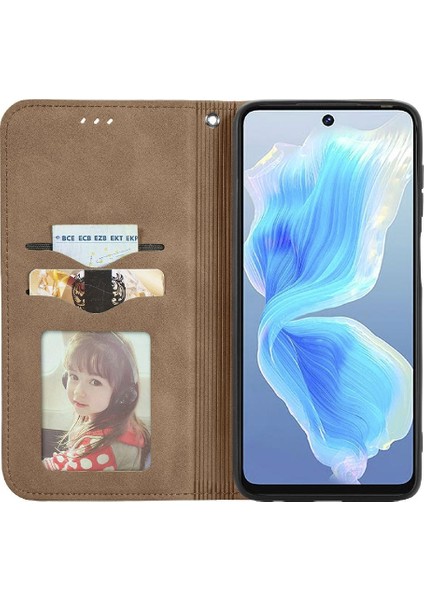 Tecno Camon 18 Deri Kılıf Fermuar Cüzdan Kordon Basit (Yurt Dışından) indirimleri
