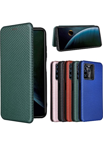 Zte Blade V30 Kart Ekleme Deri Folio Flip Case ile Tam Durumda (Yurt Dışından)