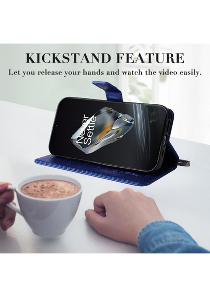 Oneplus 12 Için Flip Case 5g Darbeye Kapak Kart Yuvası Standı ile Manyetik (Yurt Dışından)
