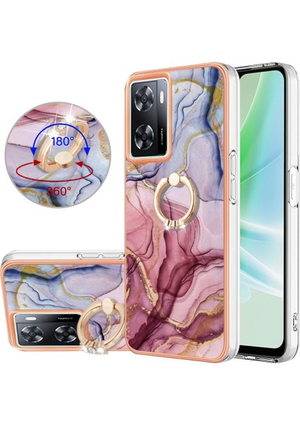Oneplus Nord N300 5g Mermer Darbeye Tpu Silikon 360 &deg; Halka Için Kılıf (Yurt Dışından)