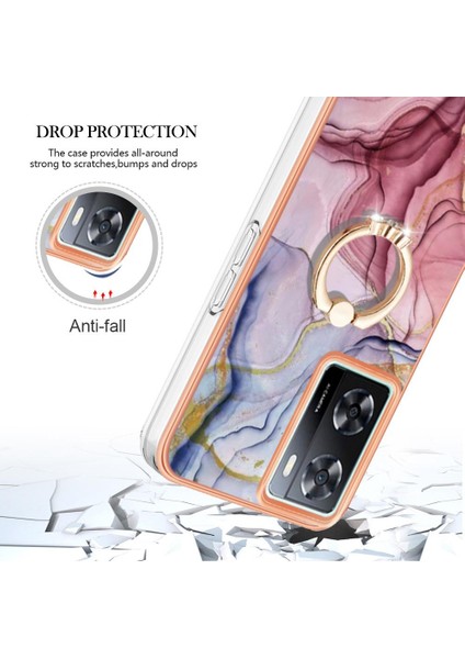 Oneplus Nord N300 5g Mermer Darbeye Tpu Silikon 360 &deg; Halka Için Kılıf (Yurt Dışından)
