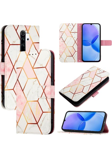 Xiaomi Redmi Için Not 8 Pro Cüzdan Kılıf Kickstand Pu Deri Mermer Desen (Yurt Dışından) indirimleri