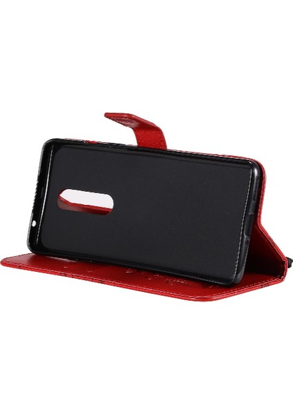 Kart Yuvası Standı ile Oneplus 8 Flip Kickstand Pu Deri Için Flip Case (Yurt Dışından)