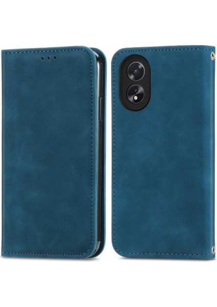 Oppo A38 4G/A18 4g Flip Kapak Için Flip Case Darbeye Basit Iş (Yurt Dışından)
