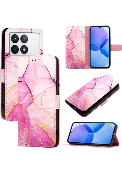 Xiaomi Redmi Için Kılıf K70/K70 Pro Mermer Desen Cüzdan Pu Deri (Yurt Dışından) indirimleri