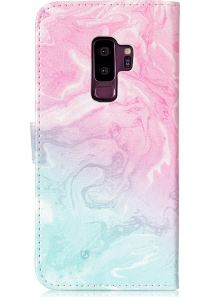 Samsung Galaxy S9 Artı Manyetik Kart Yuvaları Tutucu Mermer Pu Için Flip Case (Yurt Dışından)