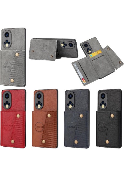Cüzdan Kılıf Için Huawei Nova 9 Darbeye Koruyucu Kickstand Buit Demir (Yurt Dışından) fiyatları