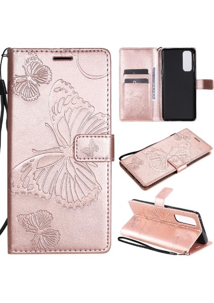 Kart Yuvası Standı Pu ile Oppo Reno4 Pro 4g Manyetik Kapak Için Flip Case (Yurt Dışından)