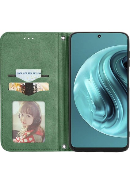 Huawei Nova 12I Için Flip Case Deri Kılıf Kapak Darbeye Cüzdan (Yurt Dışından)