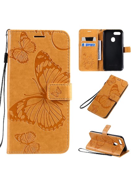 Oppo A7 Için Flip CASE/A5S Flip Kickstand Kart Yuvası Standı ile Pu Deri (Yurt Dışından)