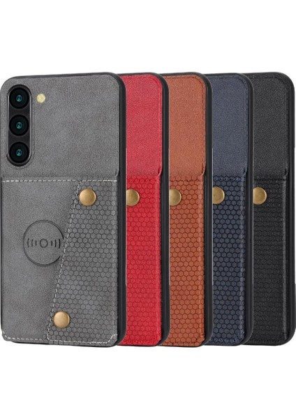 Samsung Galaxy S23 Buit Için Cüzdan Kılıf Demir Cüzdan Kılıf Kickstand Kart (Yurt Dışından) modelleri