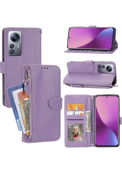 Xiaomi 12 Lite Için Flip Case Pu Deri Kayış Kart Tutucu Kickstand (Yurt Dışından)