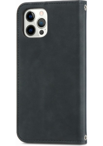 Iphone 12 Için Kılıf Promax Basit Iş Kapak Çevirin Deri Kılıf Cüzdan (Yurt Dışından) modelleri