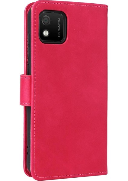 Wiko Y52 Deri Folio Flip Case Koruyucu Kapak Kartı Için Kılıf Tam (Yurt Dışından)