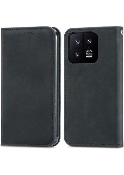 Xiaomi 13 Için Kılıf Deri Kılıf Kapak Çevirin Cüzdan Darbeye Basit (Yurt Dışından) fırsatları