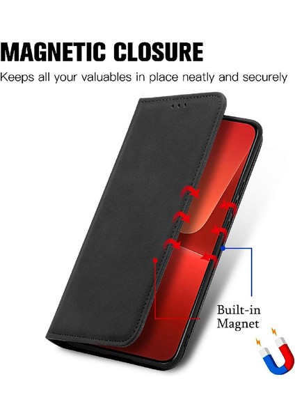 Xiaomi 13 Için Kılıf Deri Kılıf Kapak Çevirin Cüzdan Darbeye Basit (Yurt Dışından) indirimleri