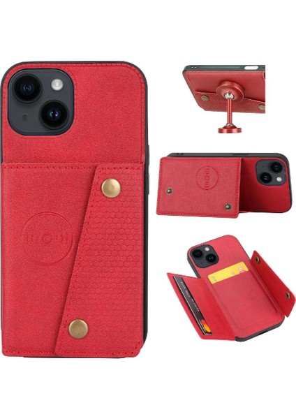 Iphone 15 Için Cüzdan Durumda Artı Cüzdan Durumda Kickstand Darbeye Koruyucu (Yurt Dışından) fırsatları