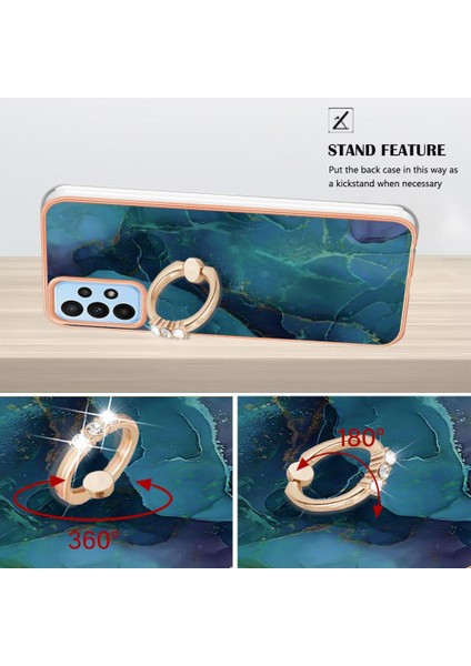 Samsung Galaxy A73 5g Tampon 360 &deg; Dönebilir Halka Mermer Tpu Için Kılıf (Yurt Dışından) modelleri