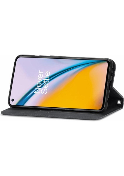 Oneplus Nord 2 Için Kılıf Darbeye Basit Iş Cüzdan Kapak Kılıfı (Yurt Dışından) modelleri