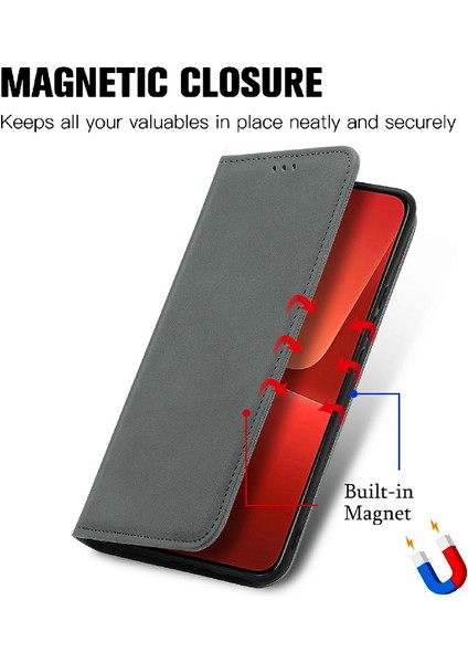 Xiaomi 13 Için Kılıf Deri Kılıf Kapak Çevirin Cüzdan Darbeye Basit (Yurt Dışından) fırsatları