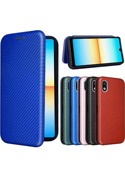 Sony Xperia Ace Iii Için Kılıf Tam Koruma Deri Folio Flip Case (Yurt Dışından)