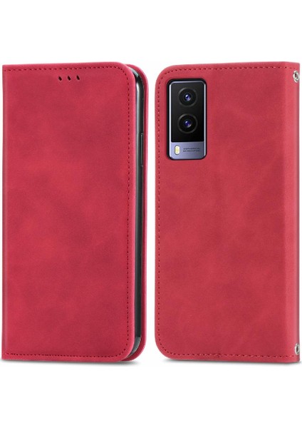 Vivo V21E 5g Için Basit Iş Deri Kılıf Kordon Fermuar Cüzdan (Yurt Dışından) fiyatları