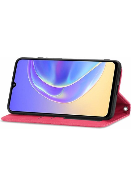 Vivo V21E 5g Için Basit Iş Deri Kılıf Kordon Fermuar Cüzdan (Yurt Dışından) fırsatları