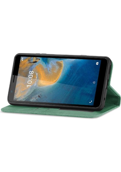 Zte Blade Case Fermuar Deri Kılıf Basit Iş Kordon (Yurt Dışından) modelleri