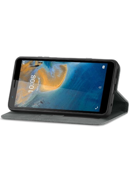 Zte Blade Case Fermuar Deri Kılıf Basit Iş Kordon (Yurt Dışından) fırsatları